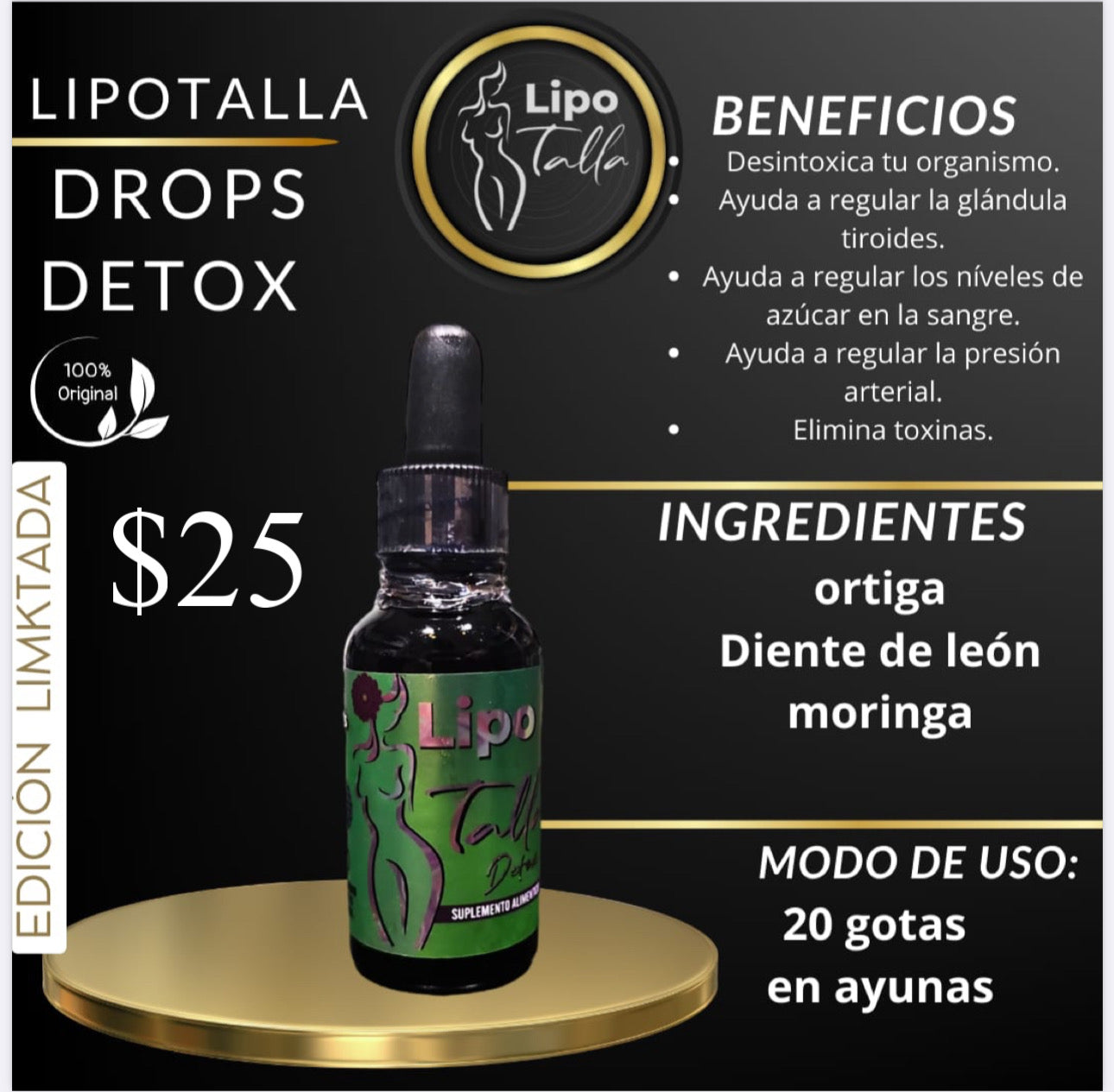 Lipo Talla Detox Drops