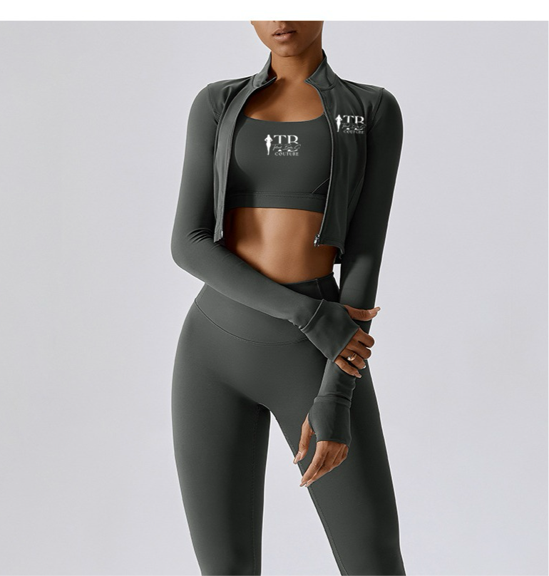Trendy Gym Jacket Gray