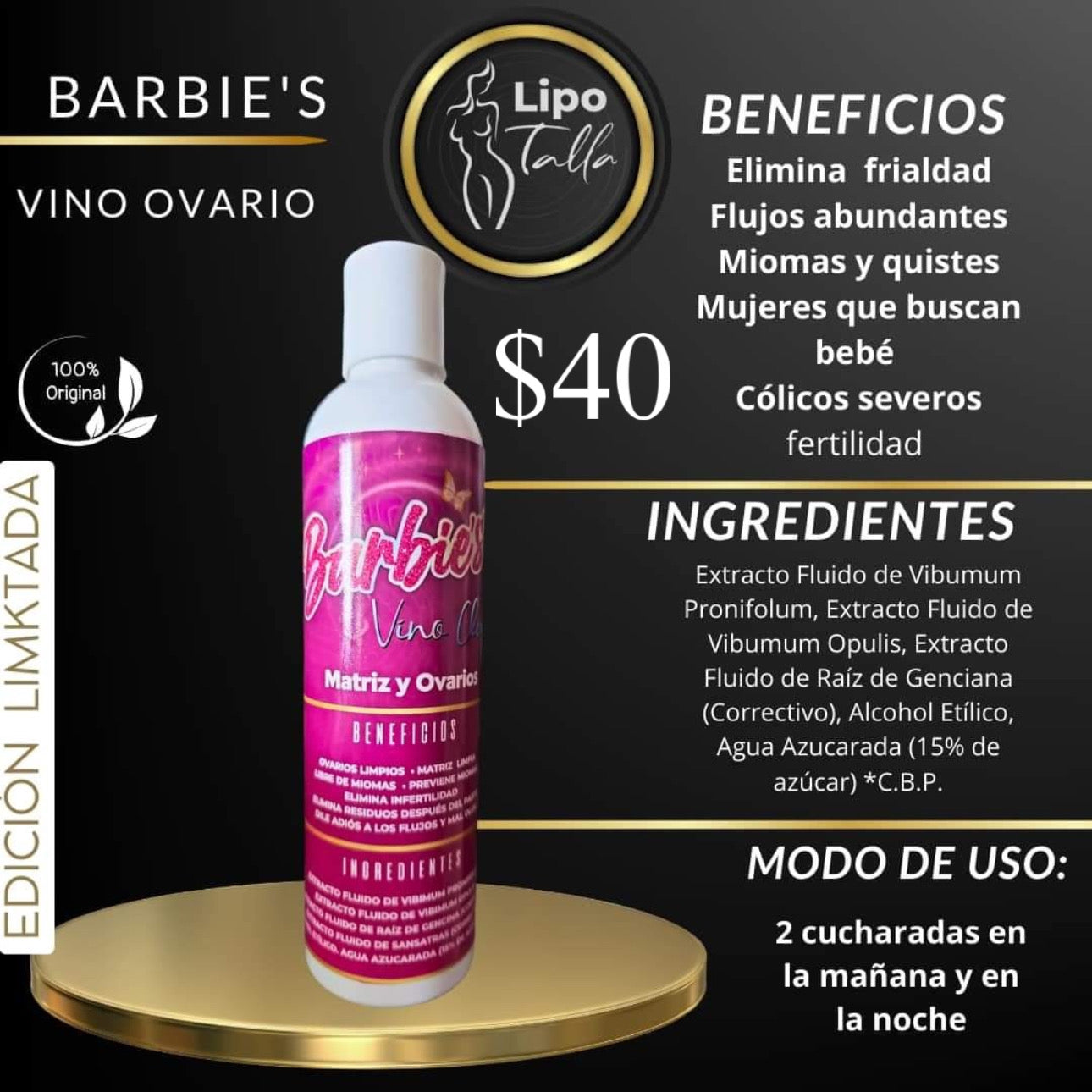 Barbie “Vino Clean” Matiz y Ovarios