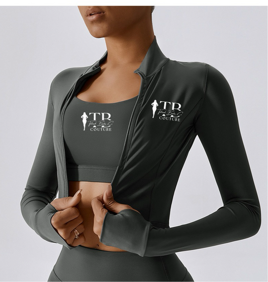 Trendy Gym Jacket Gray