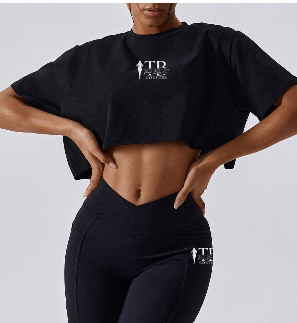 Black Diamond Crop Top