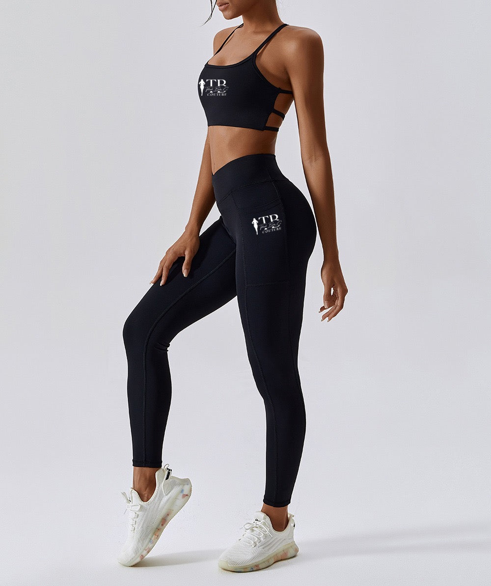 Black Diamond Legging & Sports Bra Set