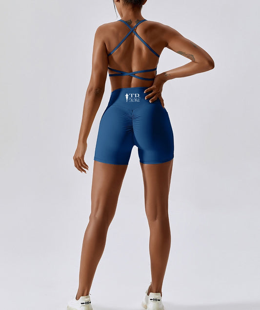 Blue Diamond Bra And Short Set