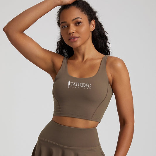 Brown Serena Crop Top